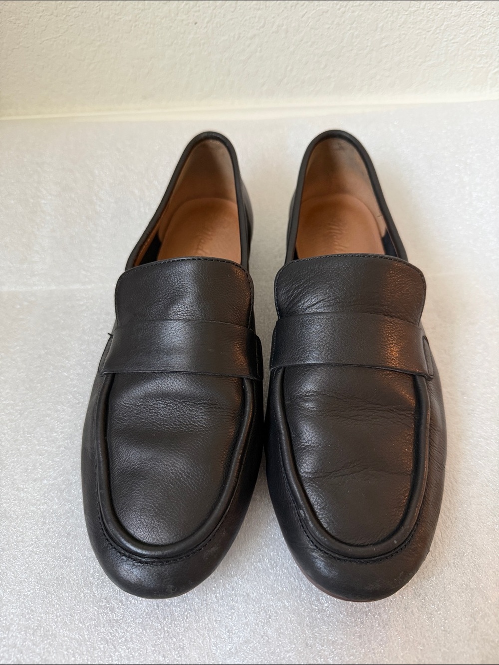 Madewell Black Leather Lacy Loafers      Size 6 1/2